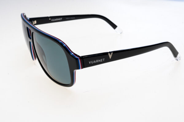 Vuarnet Occhiali sole VL2101 VL210100011622 - Occhiali da sole unisex Vuarnet VL2101 versione 0001/1622 con montatura in bio‑acetato nero, lenti minerali polarizzate e misura 59‑14‑145 mm — perfetti per stile urbano e protezione solare premium.
