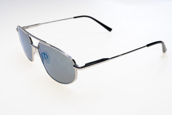 Serengeti Occhiali sole uomo MARLON Shiny Silver - Mineral Polarized 555nm Blue SS539002 145-57-15