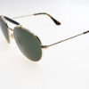 Ray-Ban Occhiali sole unisex 3540 SOLE 0RB3540  56  001 140-56-18 - Occhiali da sole unisex Ray‑Ban RB3540 001/51: montatura in metallo oro, lenti verdi classic G‑15, misura 56‑18‑140 mm — look moderno “double‑bridge” con stile essenziale e senza tempo.