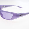Ray-Ban Occhiali sole unisex 4431 SOLE 0RB4431  34  67581A 120-34-13 - Occhiali da sole unisex Ray‑Ban RB4431 XAN 34‑22/120 in montatura iniettata viola con lenti viola, design “irregular” oversize dall’attitudine originale e protezione UV 400.