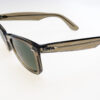 Ray-Ban Occhiali sole unisex 2140 SOLE 0RB2140  50  138731 150-50-22 - Occhiali da sole unisex modello Wayfarer in acetato “Photo Striped Grey” con lenti verdi, misura 50‑22‑150 mm, design iconico e stile senza tempo.