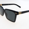 Miu Miu Occhiali sole donna 13ZS SOLE 0MU 13ZS 55  16K5S0 140-55-18 - Occhiali da sole donna Miu Miu MU 13ZS 0MU 13ZS 55‑18‑140 mm, montatura squadrata in acetato con aste decorate e lenti UV protettive — look deciso e femminile.