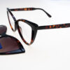 Tf Occhiali Montature vista donna MAGNETO65 MAGNETO65.56.002 140-56-15 - Montatura da vista donna TF Magneto 65 56‑15/140, design elegante in acetato con clip‑solare magnetica inclusa, perfetta per uso quotidiano e transizione veloce sole‑vista.