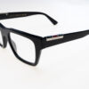 Gucci Montature vista uomo GG1889O 30016052005 145-53-20 - Montatura da vista uomo Gucci GG1889O mod. 30016052005, 53‑20‑145 mm, in acetato riciclato full rim colore nero con dettagli logo dorati per un look elegante e contemporaneo.